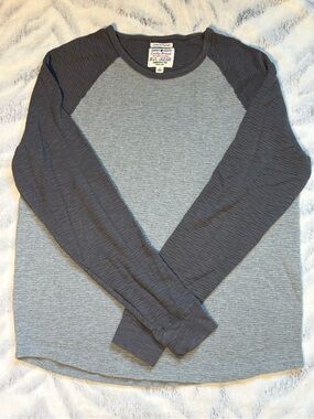 Lucky Brand Gray Waffle Thermal with Charcoal Trim